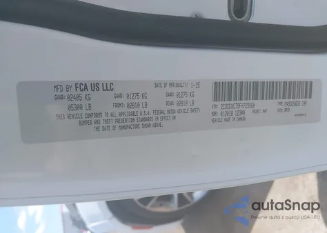 2015 Dodge Charger R/T from USA, damaged, VIN 2C3CDXCT9FH729560